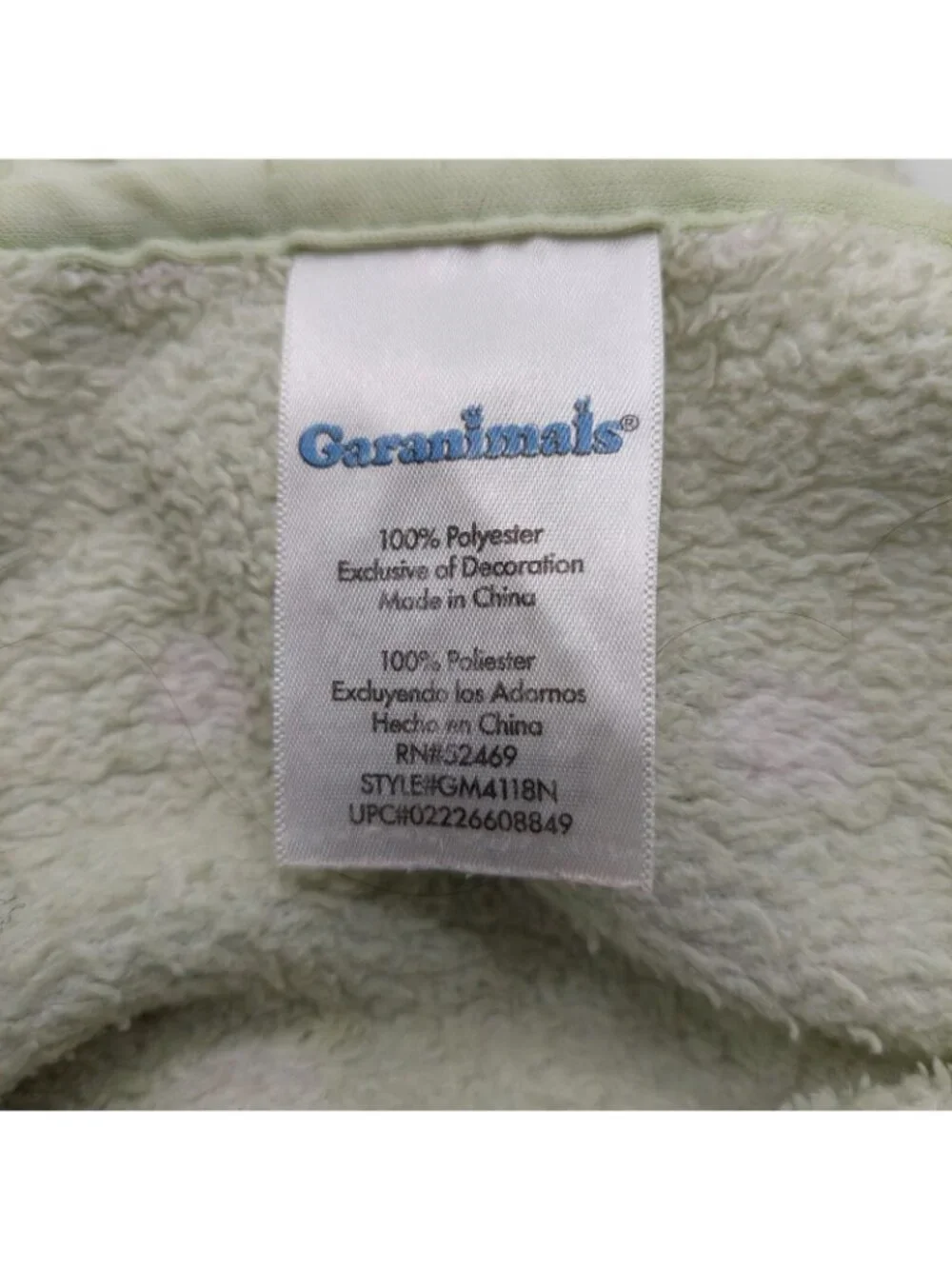 Garanimals Baby Blanket Green White Polka Dot Giraffe Monkey Turtle 30